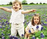 Kids in Bluebonnets